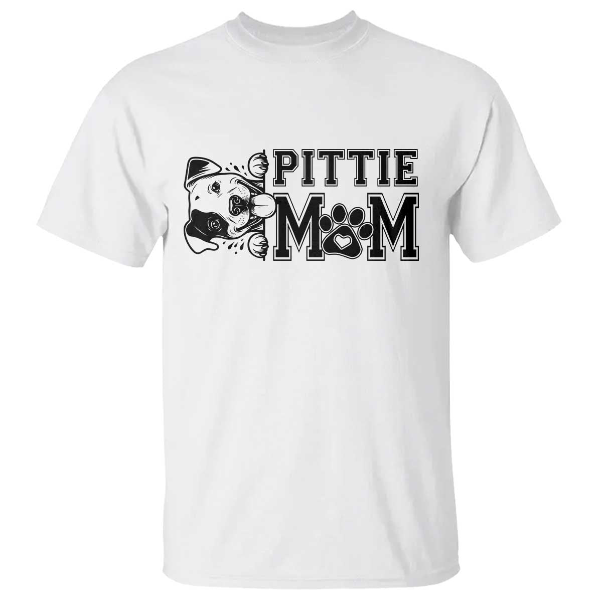 Pittie Mom T Shirt Funny Gift For Pitbull Lover - Wonder Print Shop