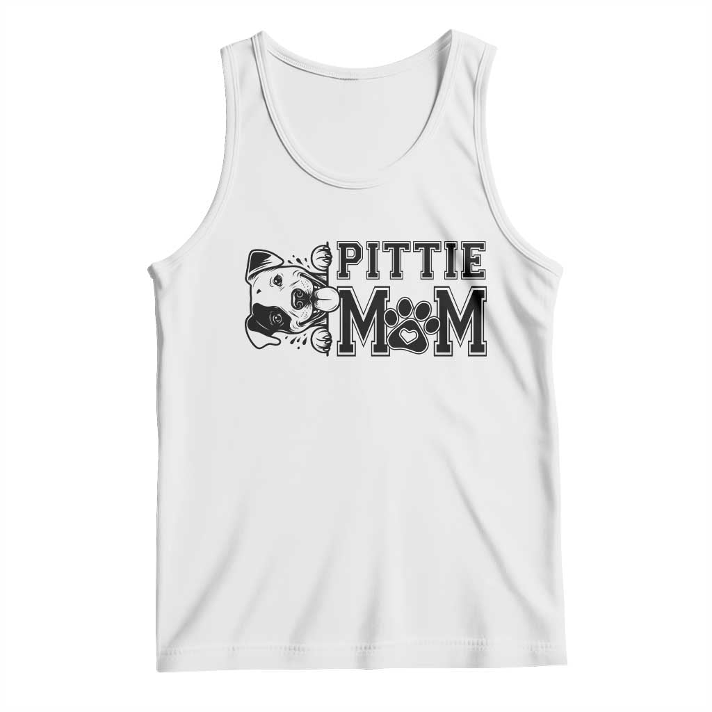 Pittie Mom Tank Top Funny Gift For Pitbull Lover - Wonder Print Shop