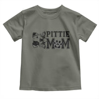 Pittie Mom Toddler T Shirt Funny Gift For Pitbull Lover - Wonder Print Shop