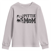 Pittie Mom Youth Sweatshirt Funny Gift For Pitbull Lover - Wonder Print Shop