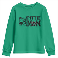 Pittie Mom Youth Sweatshirt Funny Gift For Pitbull Lover - Wonder Print Shop