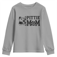 Pittie Mom Youth Sweatshirt Funny Gift For Pitbull Lover - Wonder Print Shop