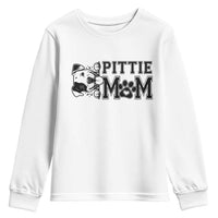 Pittie Mom Youth Sweatshirt Funny Gift For Pitbull Lover - Wonder Print Shop