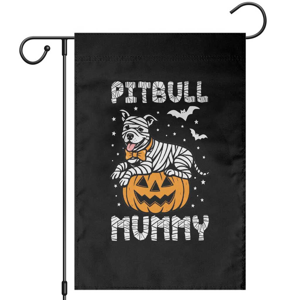 Halloween Dog Lover Garden Flag Funny Pitbull Mummy - Wonder Print Shop