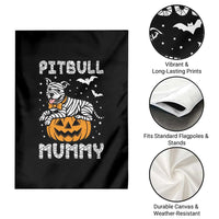 Halloween Dog Lover Garden Flag Funny Pitbull Mummy - Wonder Print Shop