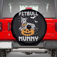 Halloween Dog Lover Spare Tire Cover Funny Pitbull Mummy - Wonder Print Shop