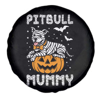 Halloween Dog Lover Spare Tire Cover Funny Pitbull Mummy - Wonder Print Shop