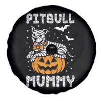 Halloween Dog Lover Spare Tire Cover Funny Pitbull Mummy - Wonder Print Shop