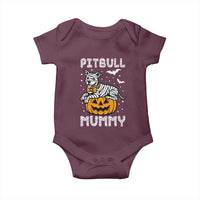 Halloween Dog Lover Baby Onesie Funny Pitbull Mummy - Wonder Print Shop