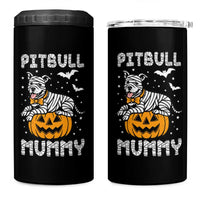 Halloween Dog Lover 4 in 1 Can Cooler Tumbler Funny Pitbull Mummy