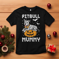 Halloween Dog Lover T Shirt Funny Pitbull Mummy - Wonder Print Shop
