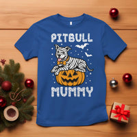 Halloween Dog Lover T Shirt Funny Pitbull Mummy - Wonder Print Shop