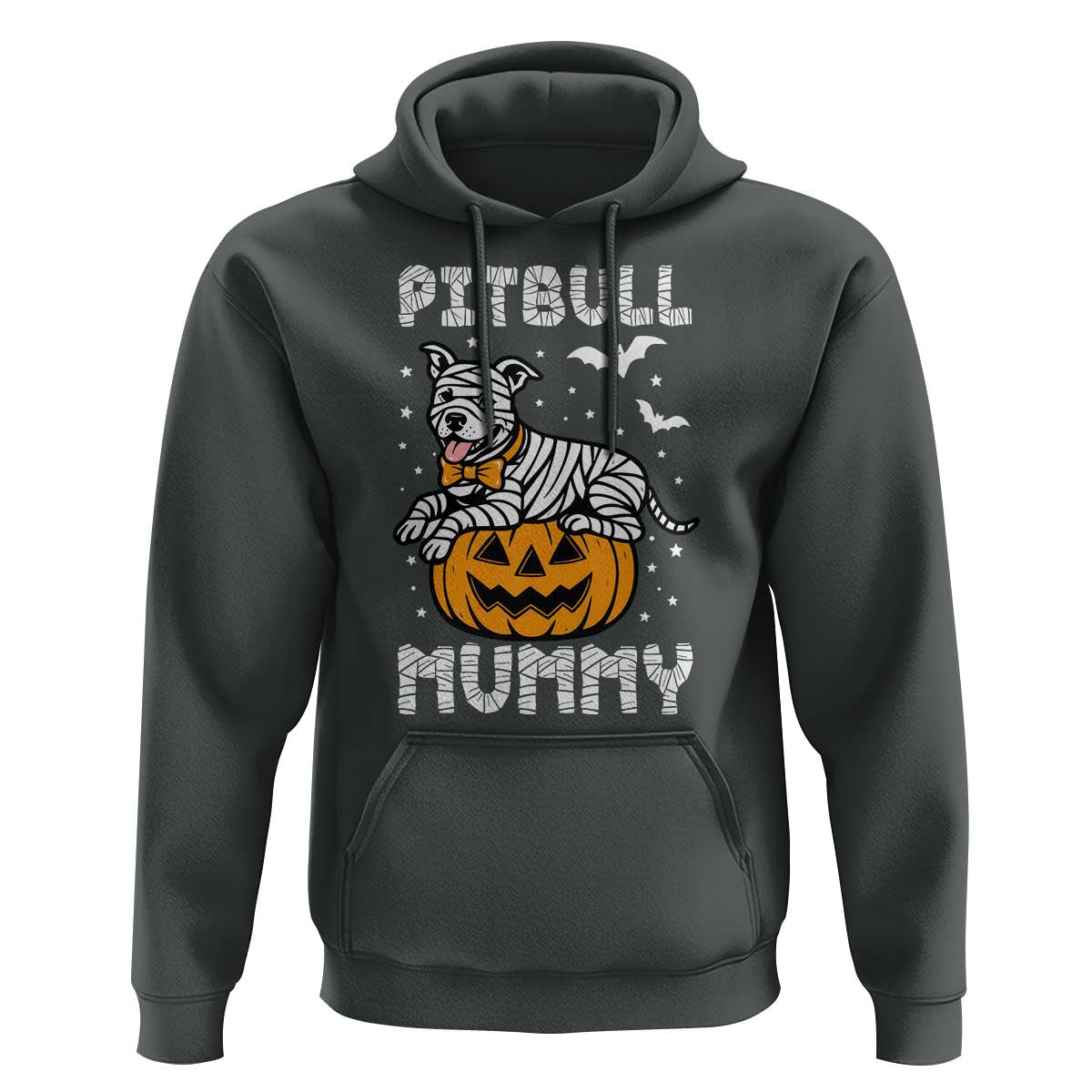 Halloween Dog Lover Hoodie Funny Pitbull Mummy - Wonder Print Shop