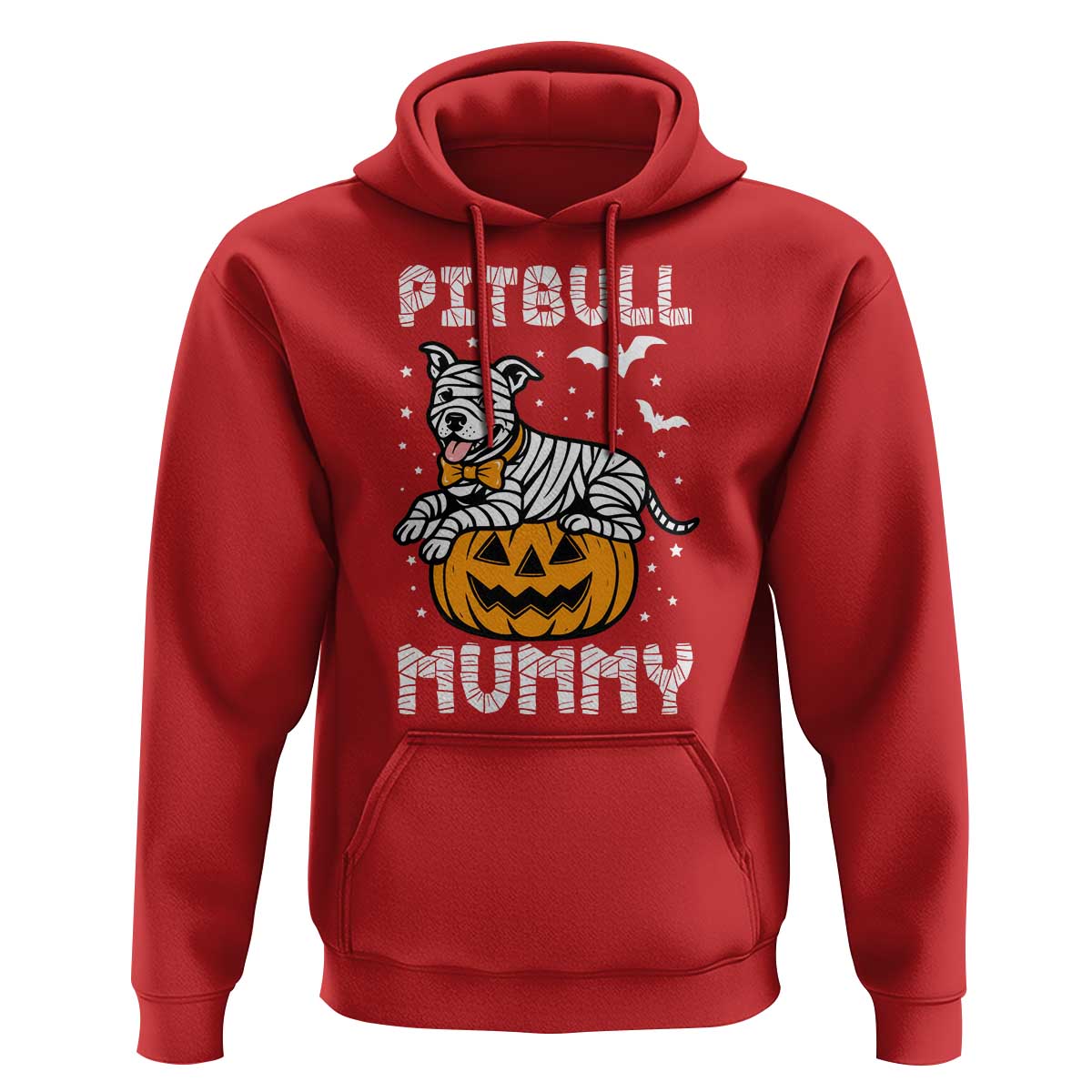 Halloween Dog Lover Hoodie Funny Pitbull Mummy - Wonder Print Shop