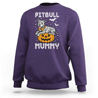 Halloween Dog Lover Sweatshirt Funny Pitbull Mummy - Wonder Print Shop