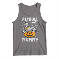 Halloween Dog Lover Tank Top Funny Pitbull Mummy - Wonder Print Shop