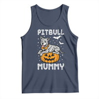 Halloween Dog Lover Tank Top Funny Pitbull Mummy - Wonder Print Shop