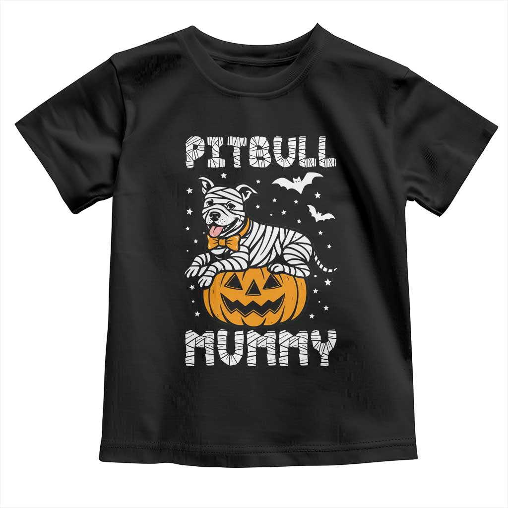 Halloween Dog Lover Toddler T Shirt Funny Pitbull Mummy - Wonder Print Shop