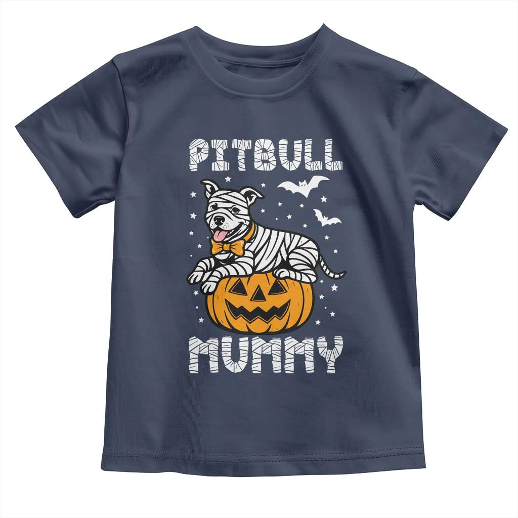 Halloween Dog Lover Toddler T Shirt Funny Pitbull Mummy - Wonder Print Shop
