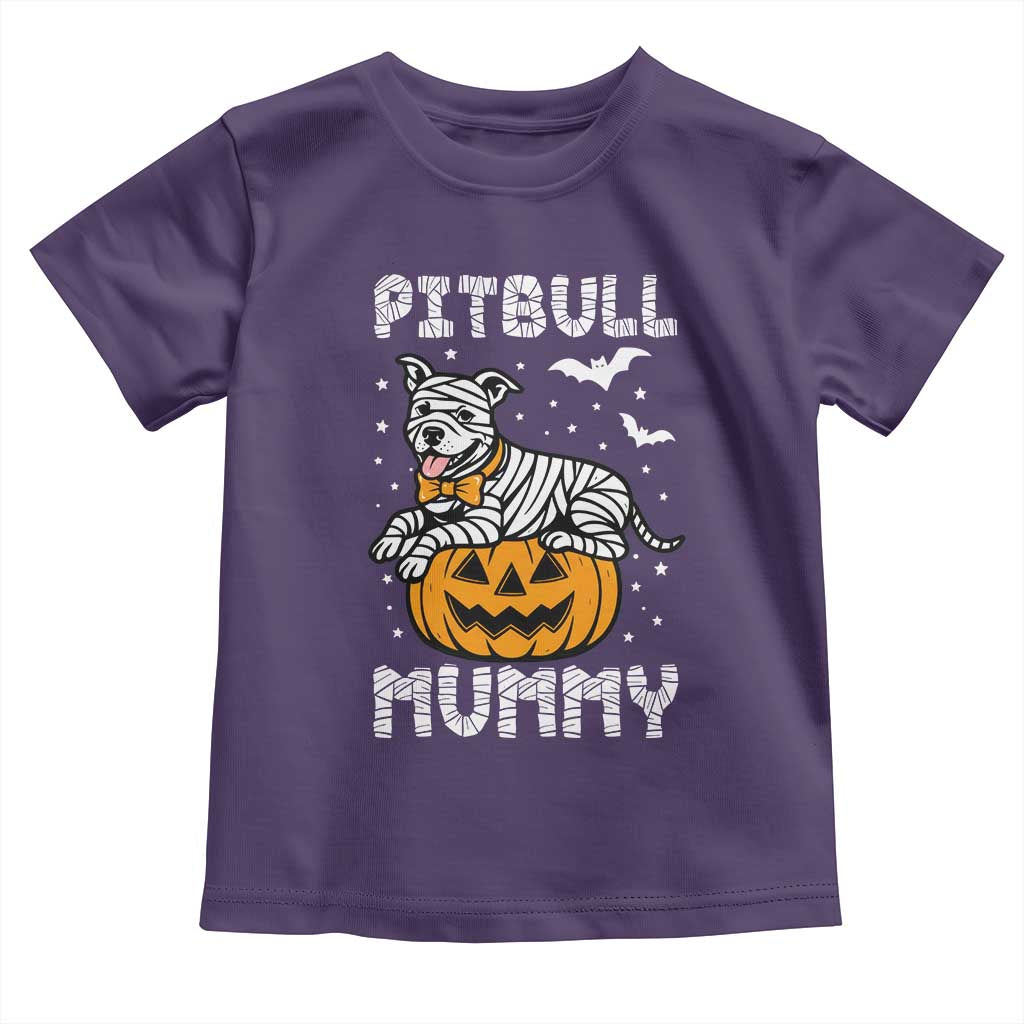 Halloween Dog Lover Toddler T Shirt Funny Pitbull Mummy - Wonder Print Shop
