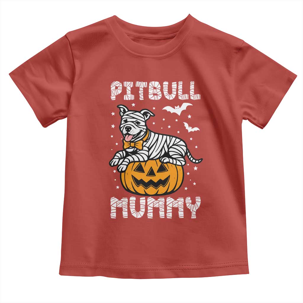 Halloween Dog Lover Toddler T Shirt Funny Pitbull Mummy - Wonder Print Shop