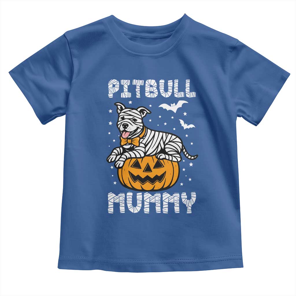 Halloween Dog Lover Toddler T Shirt Funny Pitbull Mummy - Wonder Print Shop