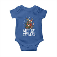 Christmas Pitbull Baby Onesie Funny Merry Pitmas Tree Hug - Wonder Print Shop