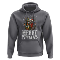 Christmas Pitbull Hoodie Funny Merry Pitmas Tree Hug - Wonder Print Shop