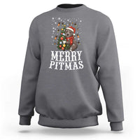 Christmas Pitbull Sweatshirt Funny Merry Pitmas Tree Hug - Wonder Print Shop