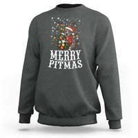 Christmas Pitbull Sweatshirt Funny Merry Pitmas Tree Hug - Wonder Print Shop