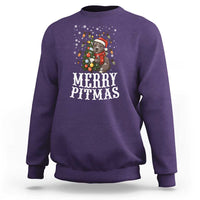 Christmas Pitbull Sweatshirt Funny Merry Pitmas Tree Hug - Wonder Print Shop