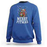 Christmas Pitbull Sweatshirt Funny Merry Pitmas Tree Hug - Wonder Print Shop
