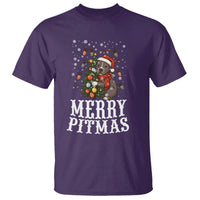 Christmas Pitbull T Shirt Funny Merry Pitmas Tree Hug - Wonder Print Shop