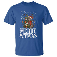 Christmas Pitbull T Shirt Funny Merry Pitmas Tree Hug - Wonder Print Shop