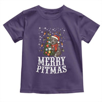 Christmas Pitbull Toddler T Shirt Funny Merry Pitmas Tree Hug - Wonder Print Shop