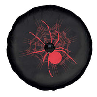 Red Black Widow Spider Spare Tire Cover Gothic Spider Web Vintage Horror Gift