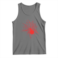 Red Black Widow Spider Tank Top Gothic Spider Web Vintage Horror Gift