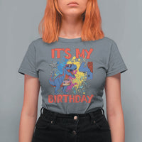 Dino Spider Its My 4th Birthday T Shirt For Women Dinosaur Gift For Boys