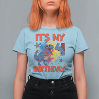 Dino Spider Its My 4th Birthday T Shirt For Women Dinosaur Gift For Boys