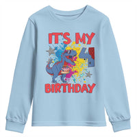 Dino Spider Its My 4th Birthday Youth Sweatshirt Dinosaur Gift For Boys