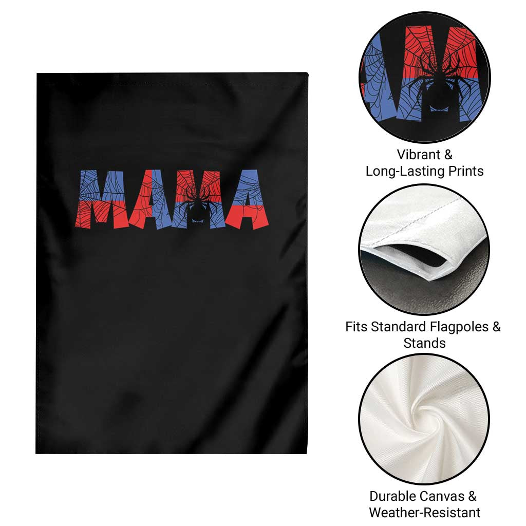 Spooky Mama Spider Web Garden Flag Cute Halloween Mom Gift