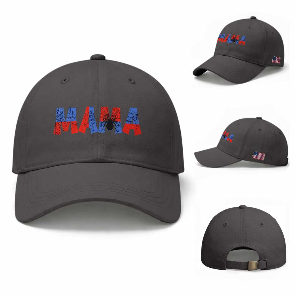 Spooky Mama Spider Web Baseball Cap Cute Halloween Mom Gift