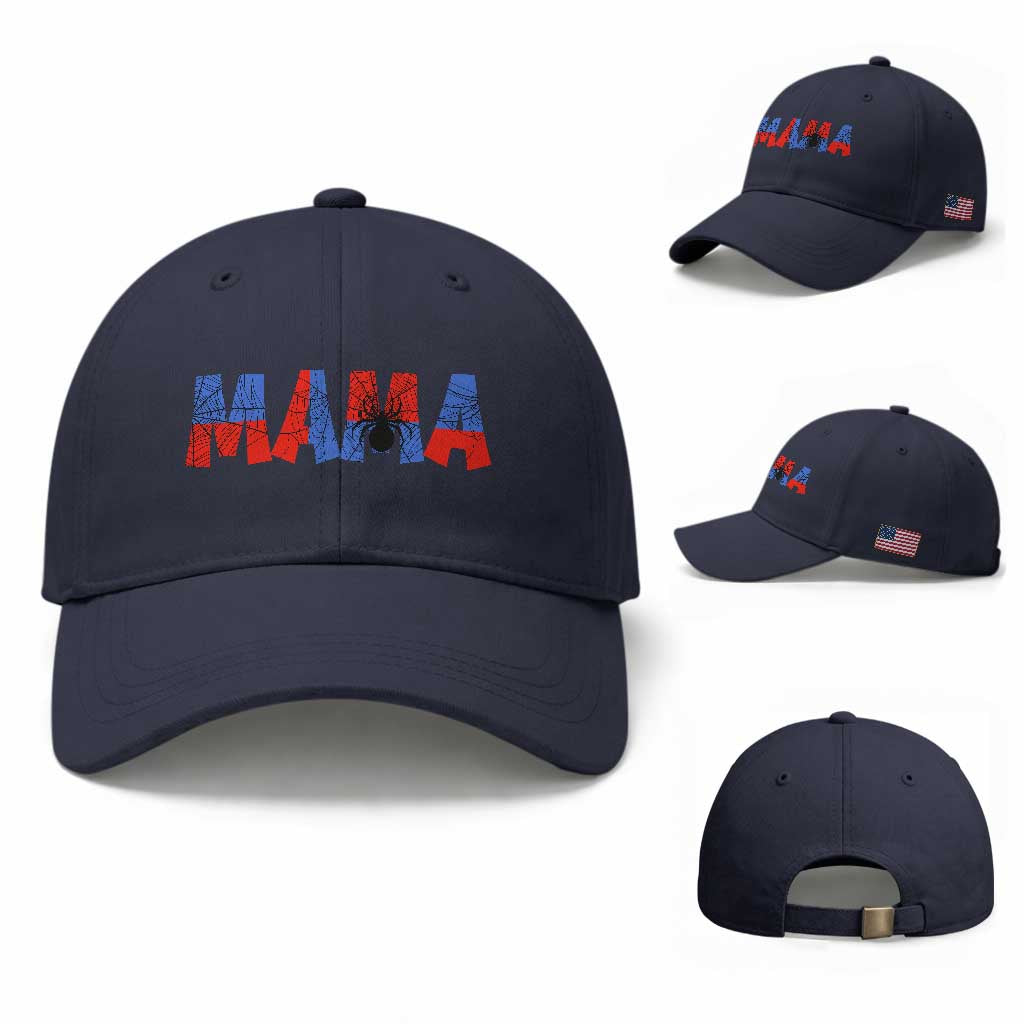 Spooky Mama Spider Web Baseball Cap Cute Halloween Mom Gift