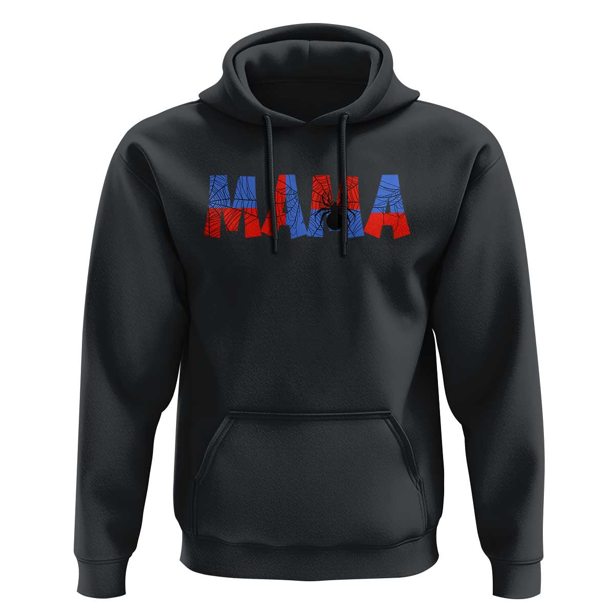 Spooky Mama Spider Web Hoodie Cute Halloween Mom Gift