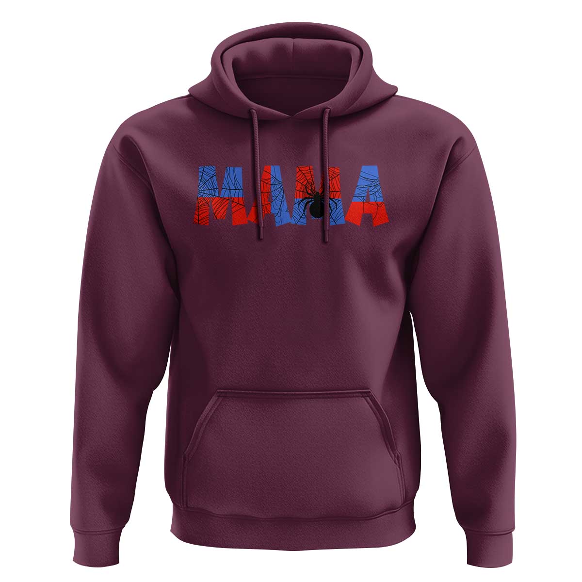 Spooky Mama Spider Web Hoodie Cute Halloween Mom Gift