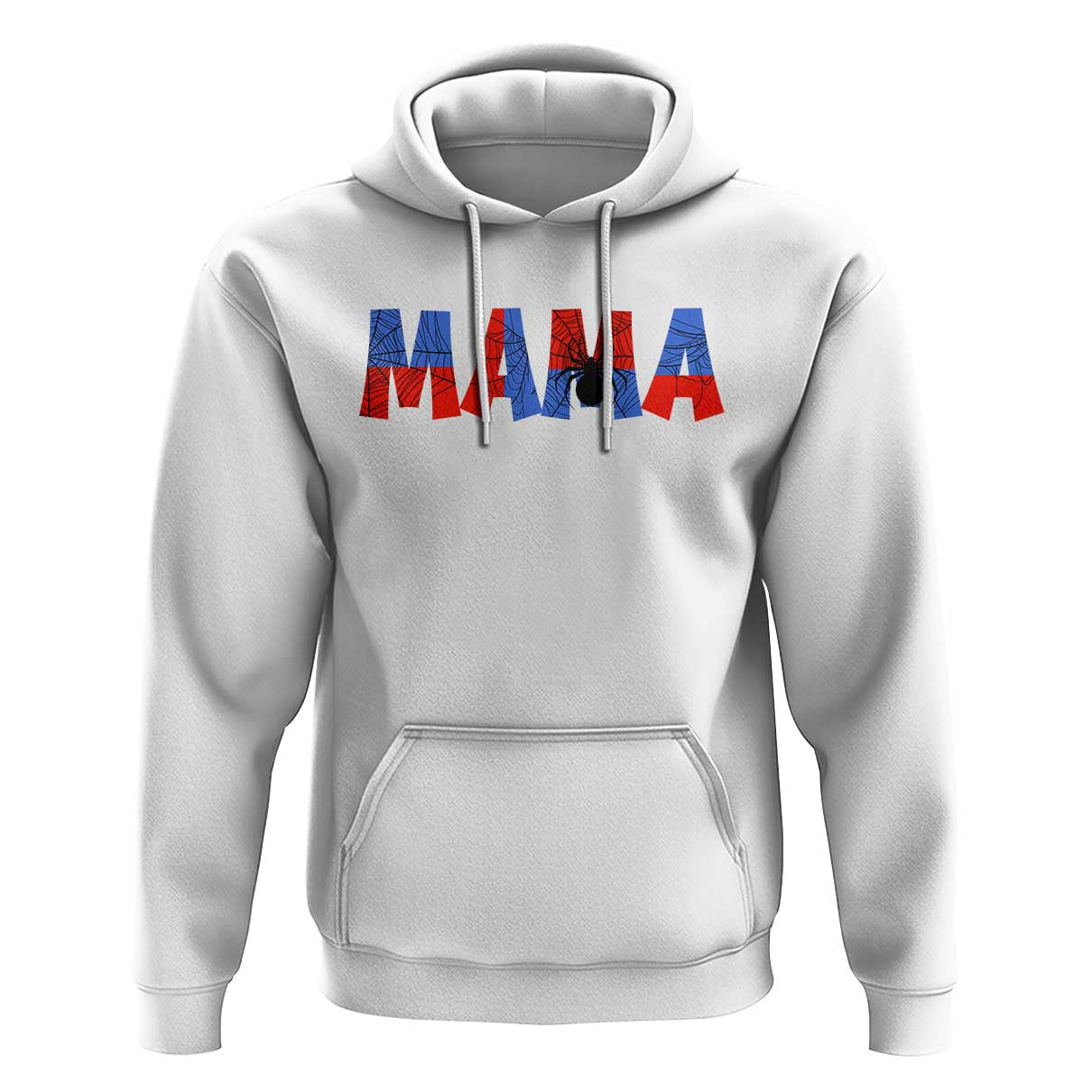 Spooky Mama Spider Web Hoodie Cute Halloween Mom Gift