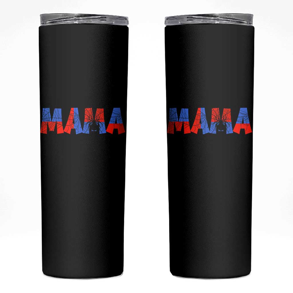 Spooky Mama Spider Web Skinny Tumbler Cute Halloween Mom Gift