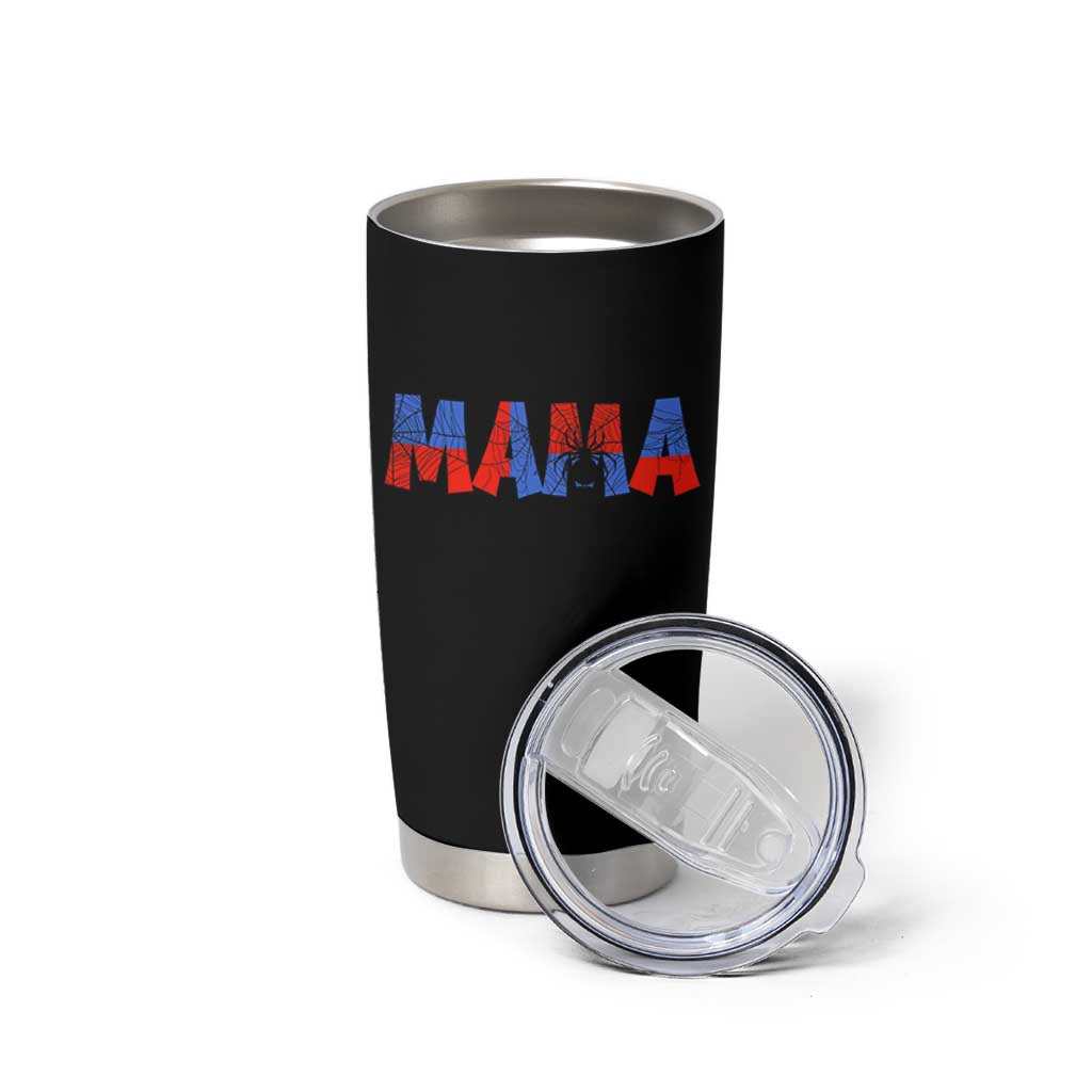 Spooky Mama Spider Web Tumbler Cup Cute Halloween Mom Gift