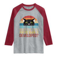 Vintage Black Cat Raglan Shirt Does This Shirt Make Me Look Professionally Developed