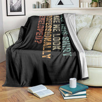Does This Make Me Look Professionally Developed Throw Blanket Funny Sarcastic